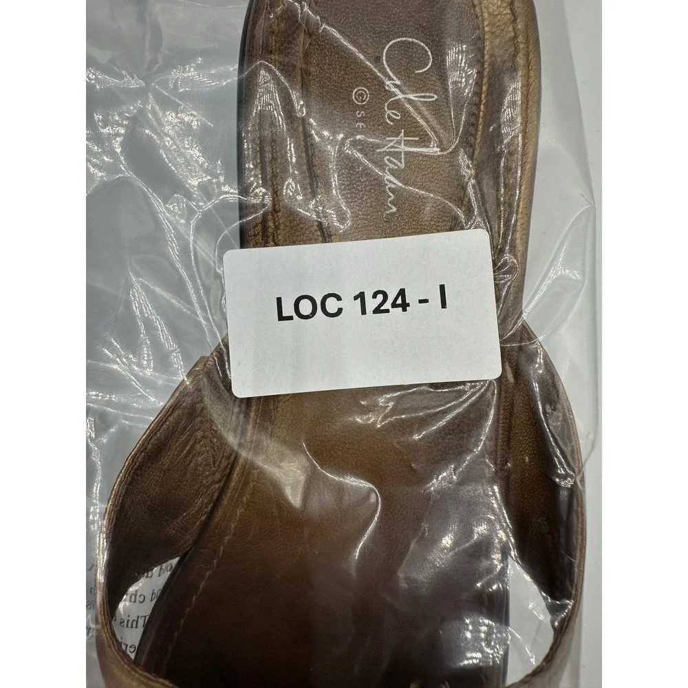 Cole Haan Slide Sandals‎ Women 10B Bronze Good G Series Metallic Wedge Buckle